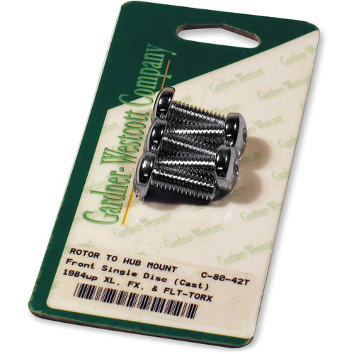 Gardner-westcott #C-80-42T - Rotor Bolt Set - Cast - Chrome