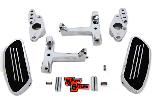 V-Twin - Passenger Footboard Set with Swingarm Mount Kit