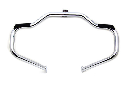 V-Twin #4002 - Chrome Front Engine Bar with Footpeg Pads
