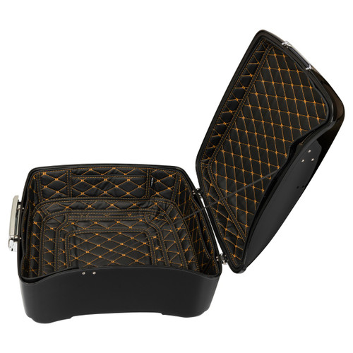 Hogworks Hogworkz® King Tour Pack Liner | Black w/ Orange Stitching