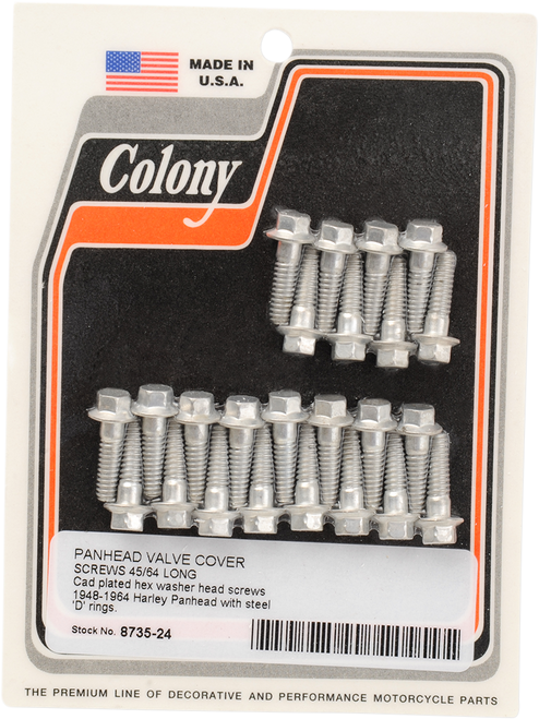 Screws Valve Cover Cadmium