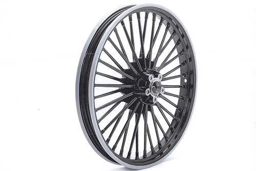 V-Twin #HD-FW-C364-BLA - 21 inch x 2.15 inch Duro 36 Fat Spoke Matte Black Wheel