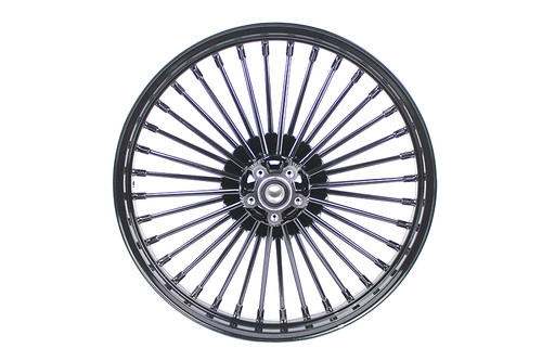 V-Twin - 21 inch x 2.15 inch Front Spoke Wheel Black