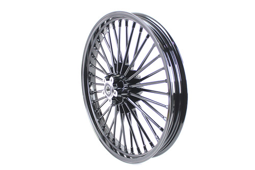 V-Twin - 21 inch x 2.15 inch Front Spoke Wheel Black