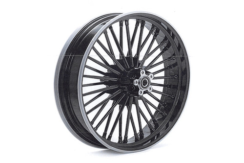 V-Twin - Front 21 inch x 3.15 inch Duro 36 Fat Spoke Matte Black Whee