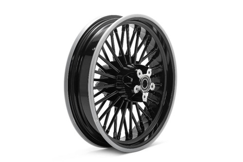 V-Twin - Front 16 inch x 3.5 inch Duro 36 Fat Spoke Matte Black Wheel