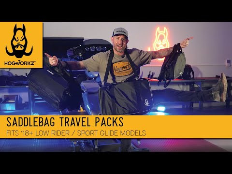Hogworks Saddlebag Travel Packs for '18-'25 Low Rider ST / Sport Glide