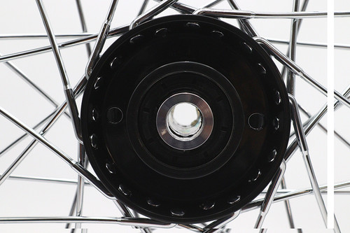 V-Twin #51699 - 21 inch x 2.15 inch Front Spool Wheel Black