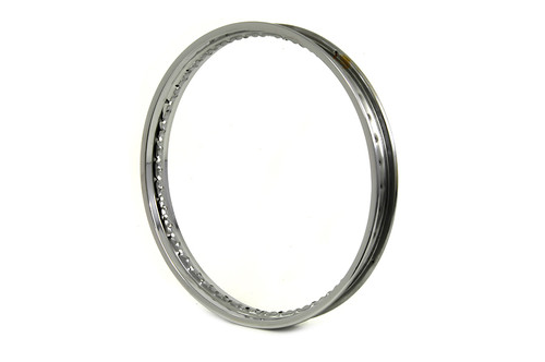 V-Twin #62-6041 - 21 inch x 1.85 inch Rolled Edge Front Wheel Rim Chrome