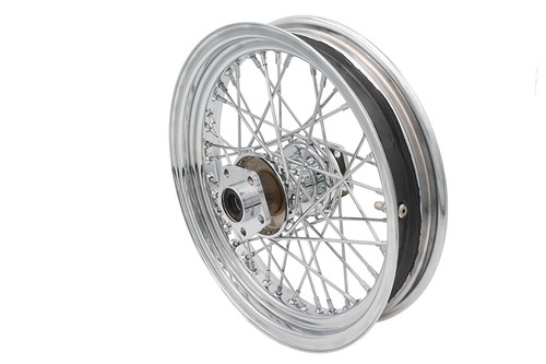 V-Twin - 16 inch x 3.00 inch Rear Spoke Wheel Chrome