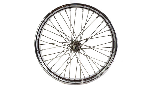V-Twin #61080 - 21 inch WR Front Spool Wheel Chrome