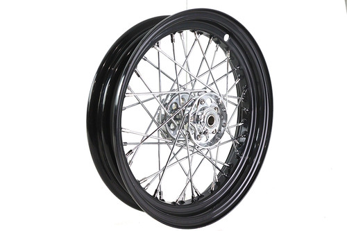 V-Twin - 16 inch x 3.00 inch Replica KH Hub Wheel Black