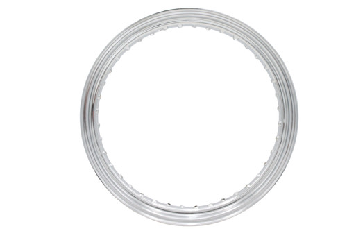 V-Twin #11224N - 19 inch x 2.50 inch Drop Center Chrome Wheel Rim
