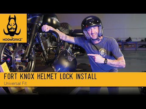Hogworks Hogworkz® Fort Knox Universal Helmet Lock | Chrome