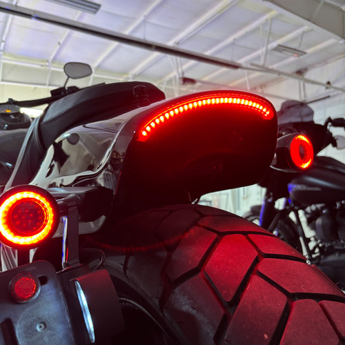Hogworks Hogworkz® Led Taillight for Harley® Fat Bob Fxfb/Fxfbs '18-'25 | Red Lens