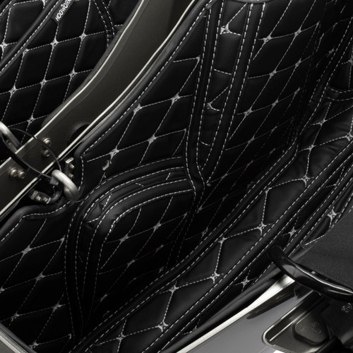 Hogworks Hogworkz® Saddlebag Liners for Harley® Cvo '23-'25 | Black w/ Silver Stitching