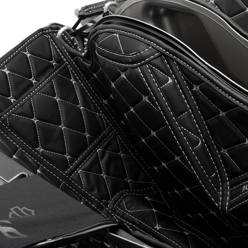 Hogworks Hogworkz® Saddlebag Liners for Harley® Cvo '23-'25 | Black w/ Silver Stitching