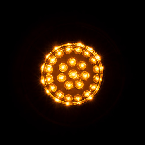 Hogworks Hogworkz® Halomaker Amberz Led Front Turn Signals for Harley-davidson® | 1157 Base, Bullet Lens