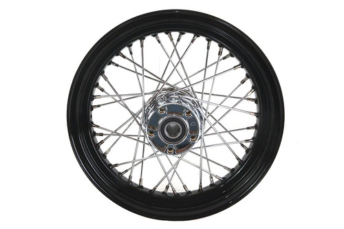 V-Twin #64390B - 16 inch x 3.00 inch Rear Spoke Wheel