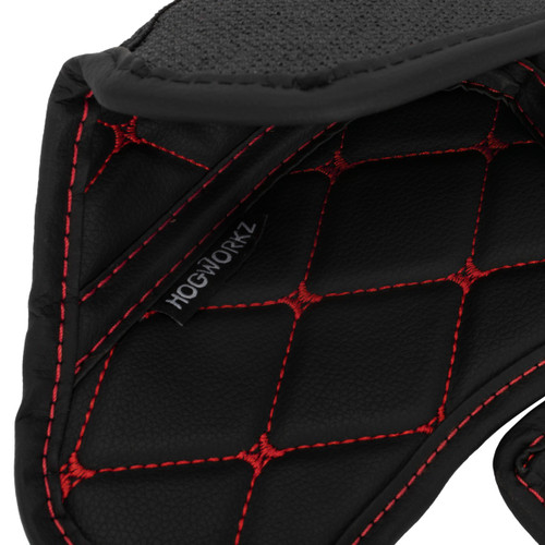Hogworks Hogworkz® Compartment Liners for Harley® Road Glide '15-'25 | Black w/ Red Stitching