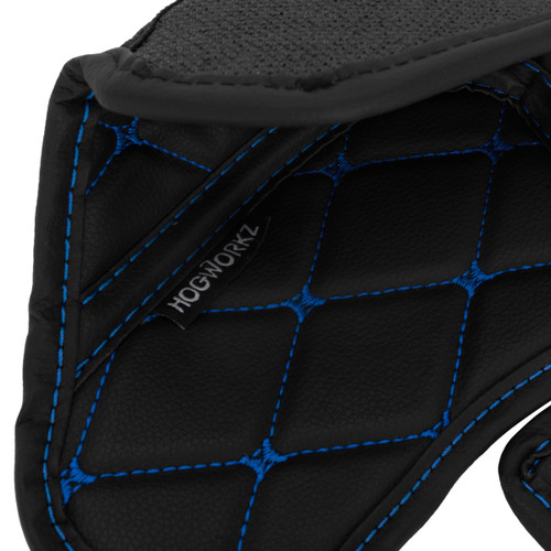 Hogworks Hogworkz® Compartment Liners for Harley® Road Glide '15-'25 | Black w/ Blue Stitching