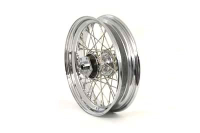 V-Twin #64407 - 16 inch x 3.50 inch Replica Front or Rear Spoke Wheel