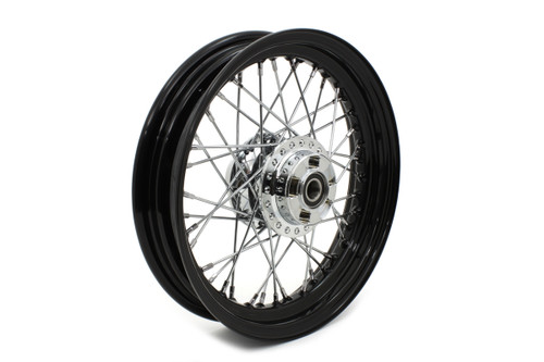 V-Twin #64442B - 16 inch x 3.00 inch Front Spoke Wheel