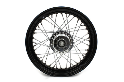 V-Twin #64442B - 16 inch x 3.00 inch Front Spoke Wheel