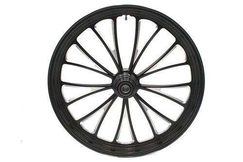 Ultima #37-662 - 23 inch x 3.5 inch Manhattan Front Wheel Black Cut
