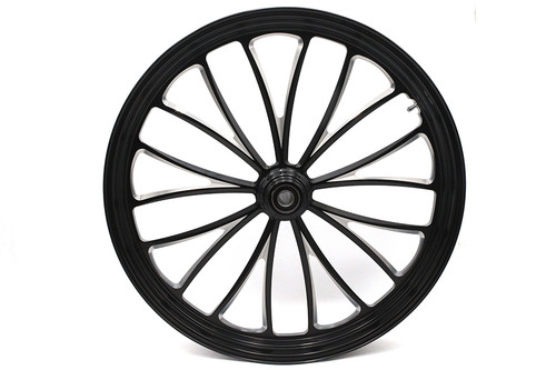 Ultima #37-660 - 26 inch x 3.5 inch Manhattan Front Wheel Black Cut