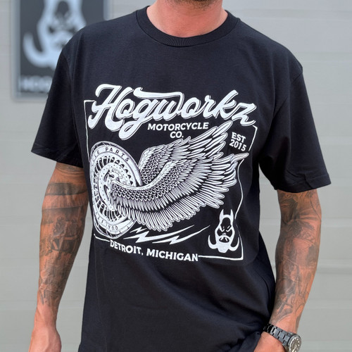 Hogworks Hogworkz® Wheels Up T-shirt | Black -xl