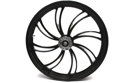 Ultima #37-821 - 23 inch x 3.5 inch Vortex Front Wheel Black Cut