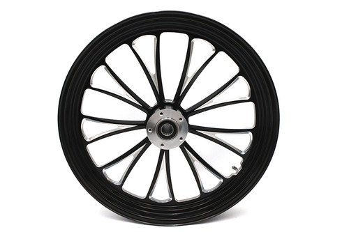 Ultima #37-667 - 21 inch x 3.5 inch Manhattan Front Wheel Black Cut