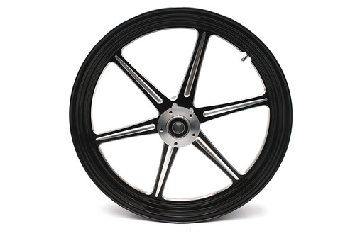 Ultima #37-929 - 21 inch x 3.5 inch Revolver Front Wheel Black Cut