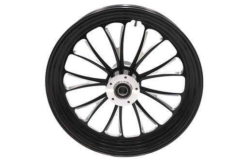 Ultima #37-669 - 18 inch x 3.5 inch Manhattan Front Wheel Black Cut
