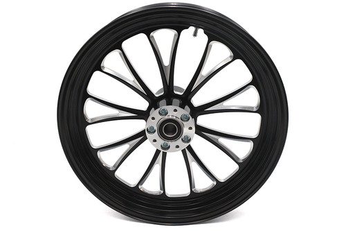 Ultima #37-669 - 18 inch x 3.5 inch Manhattan Front Wheel Black Cut