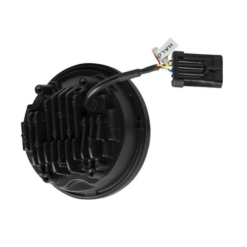Hogworks 5 3/4" Led Black Halomaker® Headlight for '18-'25 Harley® Street Bob / Low Rider / Standard