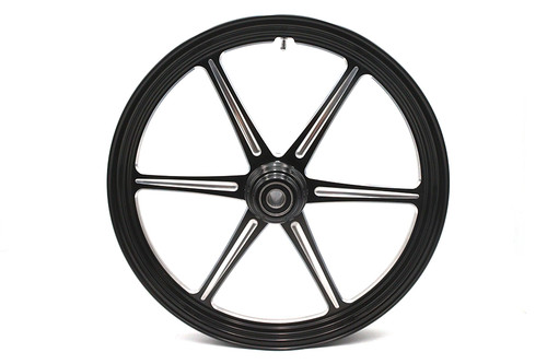 Ultima #37-930 - 21 inch x 2.15 inch Revolver Front Wheel Black Cut