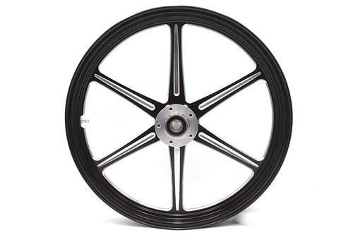 Ultima #37-931 - 21 inch x 2.15 inch Revolver Front Wheel Black Cut