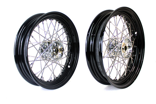 V-Twin - 16 inch x 3.00 inch Servi-Car Rear Wheel Set