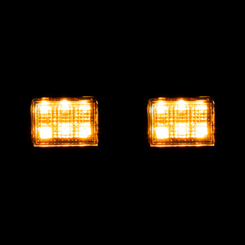 Hogworks Hogworkz® Led Podz Turn Signals for Harley® Road Glide '15-'25 - Chrome