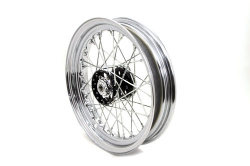V-Twin #19472Z - 16 inch x 3.00 inch Replica Front or Rear Spoke Wheel