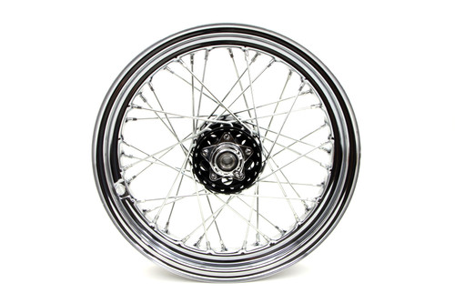 V-Twin #19472Z - 16 inch x 3.00 inch Replica Front or Rear Spoke Wheel