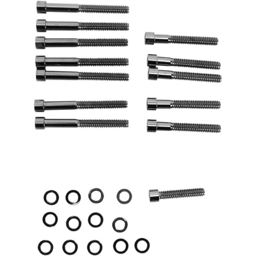 Drag Specialties - Bolt Kit - Cam Cover - Smooth - Black/Chrome - '04-'21 Sportster
