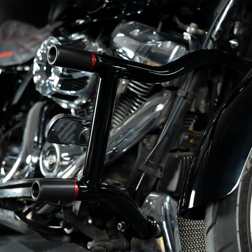 Hogworks Hogworkz® Black Double Barrel Performance Engine Guard for Harley® Touring '14-'25