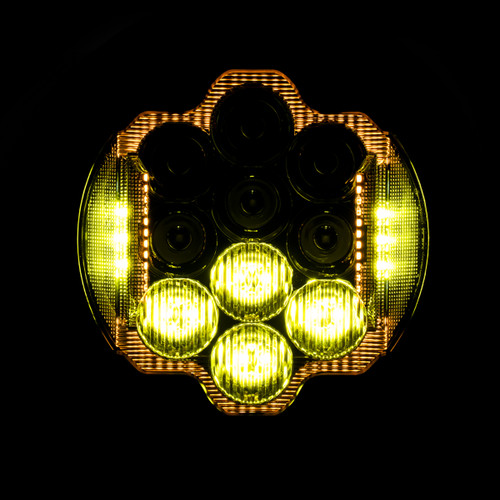 Hogworks 7" Led Goldtooth Performance Headlight for Harley® Low Rider ST '22-'25