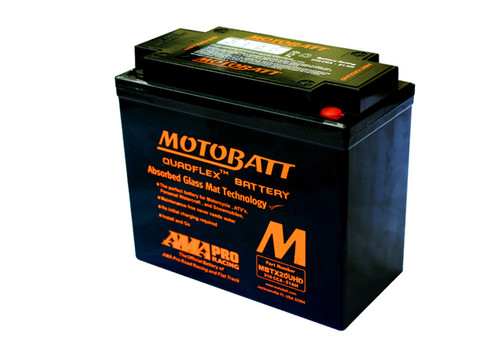 Motobatt #MBTX2OUHD - MotoBatt 12 Volt AGM Sealed Battery