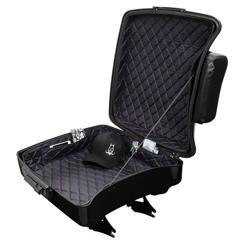 Hogworks Hogworkz® Chopped Tour Pack Liner | Black w/ Purple Stitching