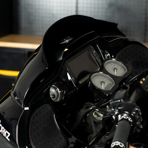 Hogworks Hogworkz® Flowz 9" Windshield for Harley® Road Glide '15-'25 | Dark Smoke