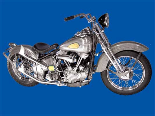 V-Twin - 1941 Knucklehead Bobber Bike Kit Restoration Finish